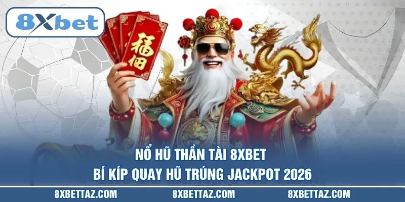 Nổ hũ thần tài 8XBET – Bí kíp quay hũ trúng Jackpot 2026